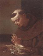 unknow artist Saint anthony of padua in prayer oil painting on canvas